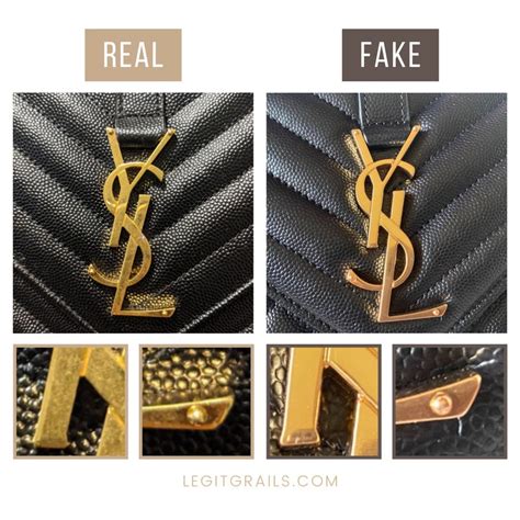 yves saint laurent bag fake vs real|real ysl bag spotting.